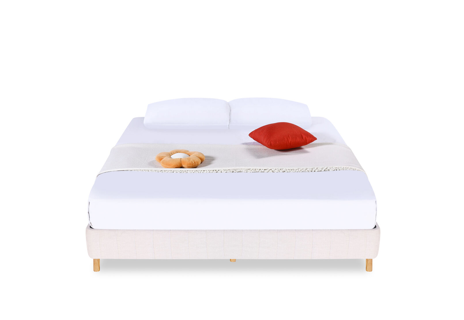 BOLOGNA KING BED BASE BEIGE