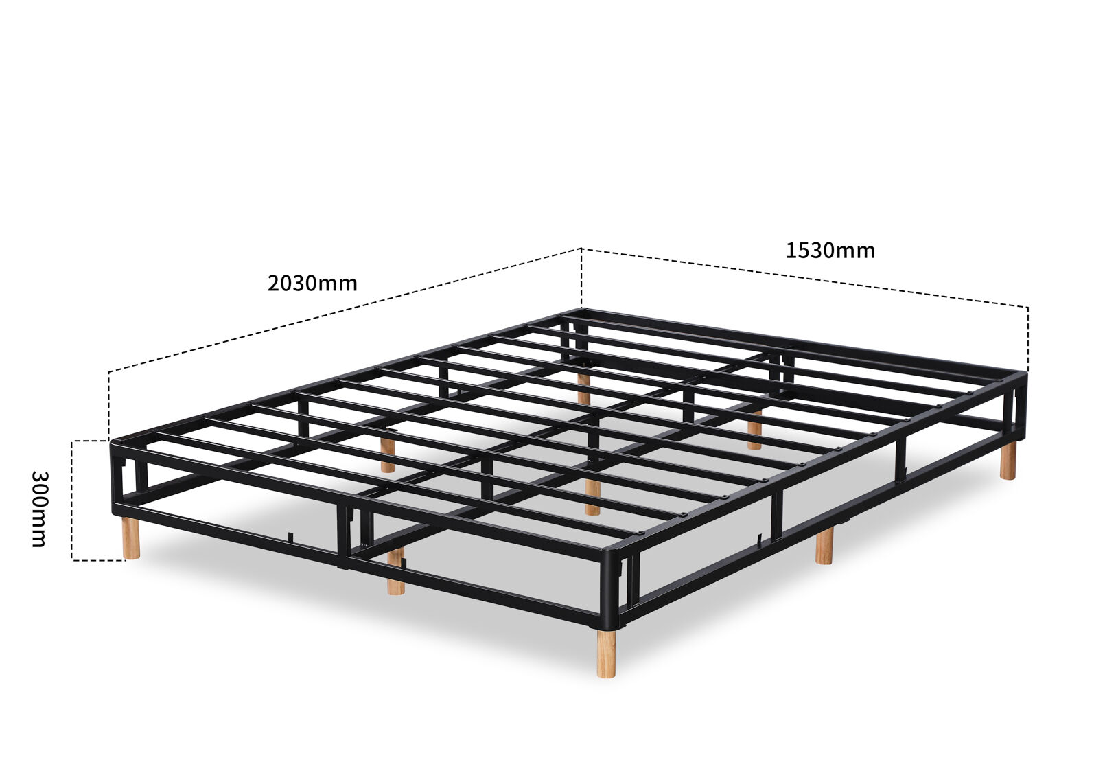 BOLOGNA QUEEN BED BASE BEIGE