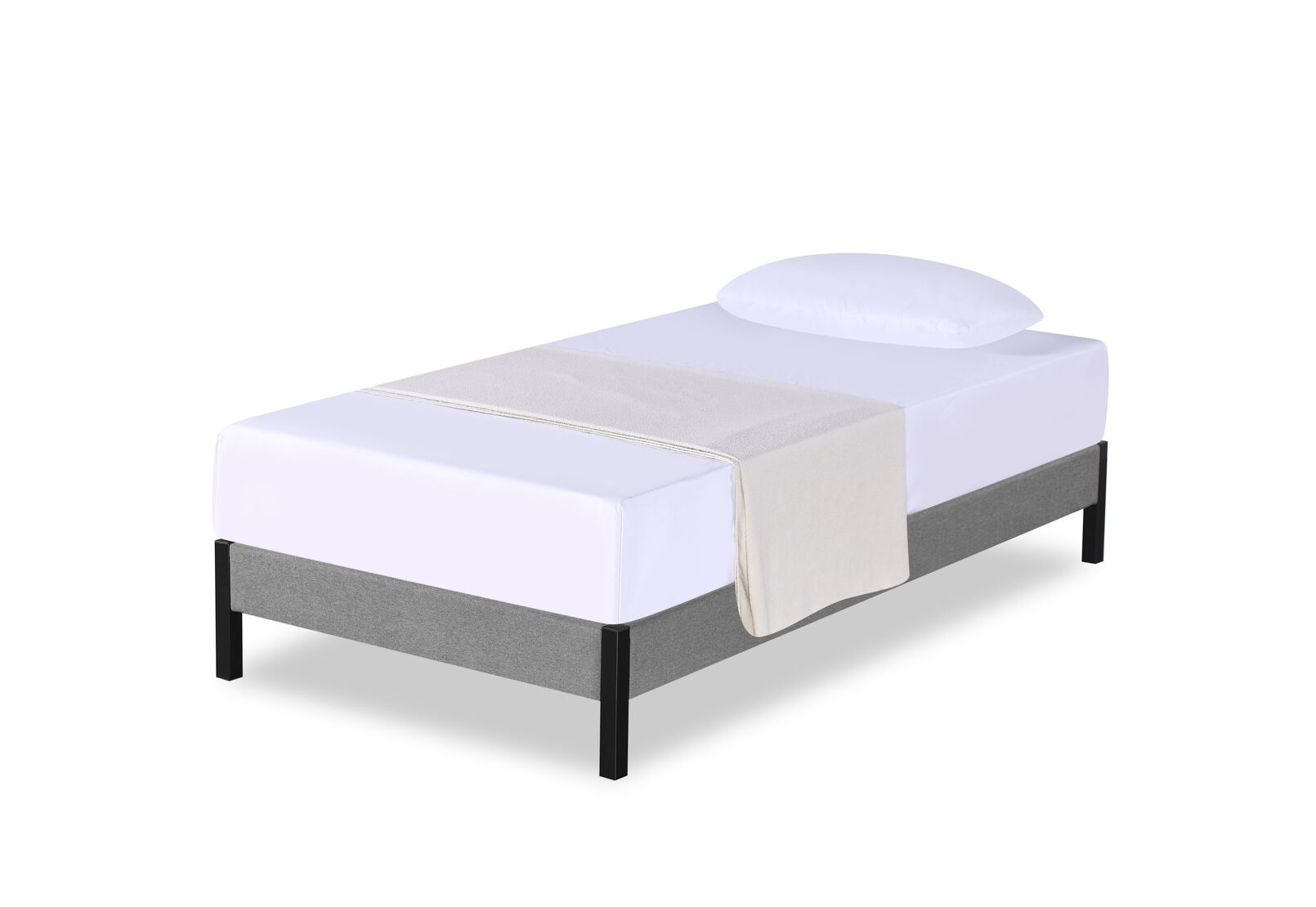 CARPENTER KING SINGLE BED BASE GREY