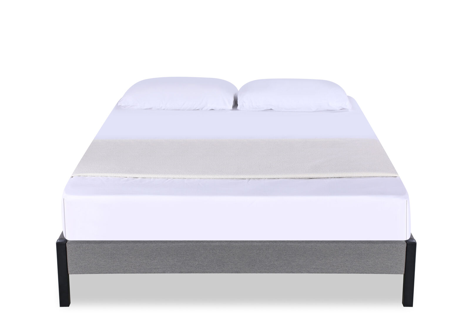 CARPENTER QUEEN BED BASE GREY