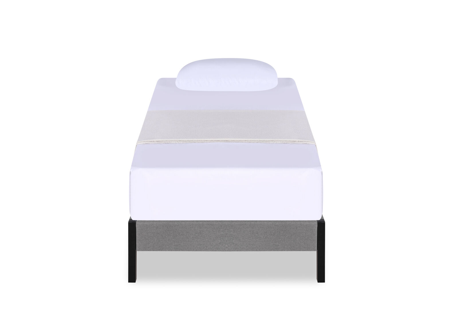 CARPENTER SINGLE BED BASE GREY
