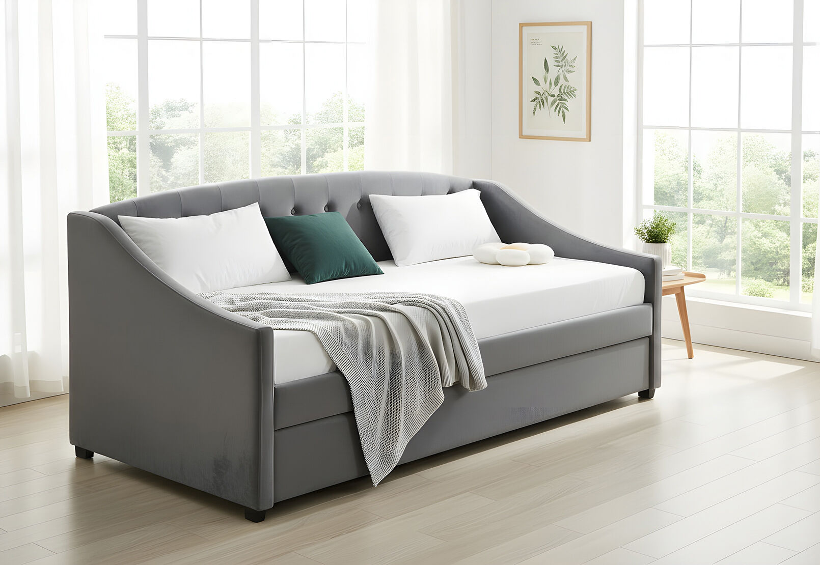 CLAUDIUS SINGLE DAY BED GREY