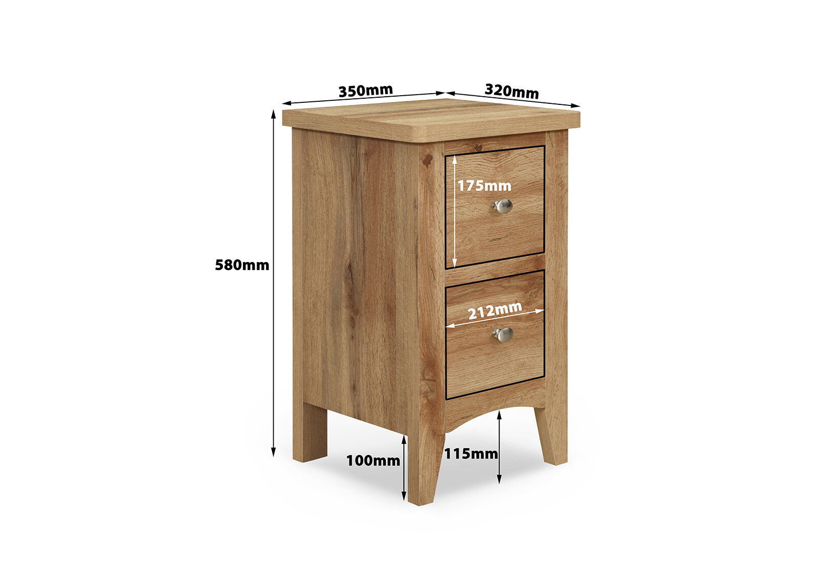 MELVIN BEDSIDE OAK