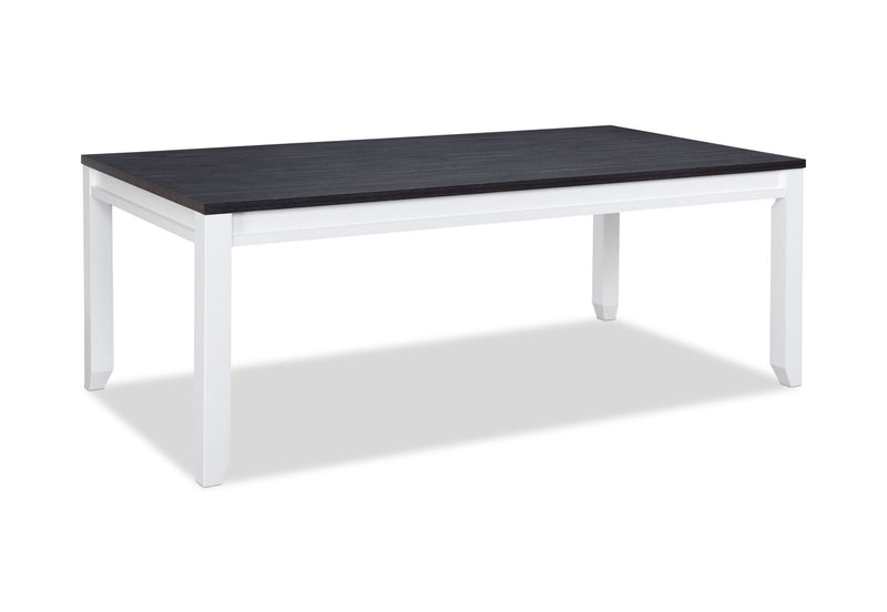 CASSEL 2100 DINING TABLE WHITE/DARK