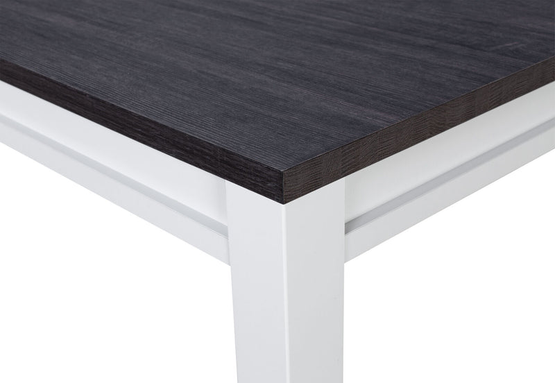 CASSEL 2100 DINING TABLE WHITE/DARK