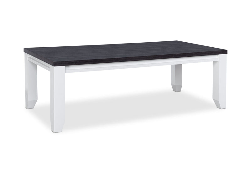 CASSEL COFFEE TABLE 	WHITE/DARK