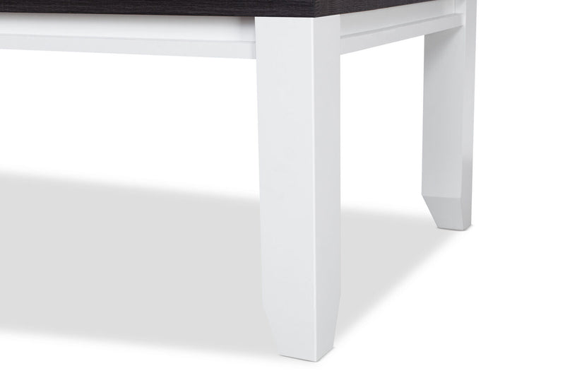 CASSEL COFFEE TABLE 	WHITE/DARK
