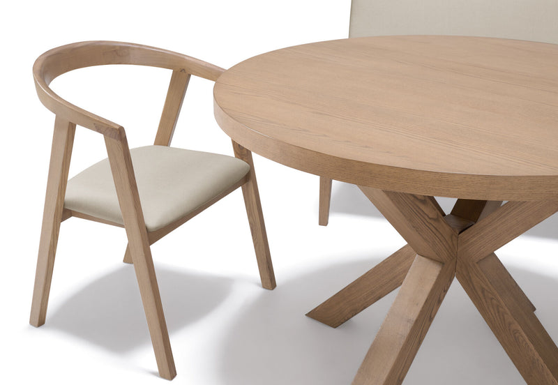 TIRION 5 PIECE DINING SETTING NATURAL/BEIGE