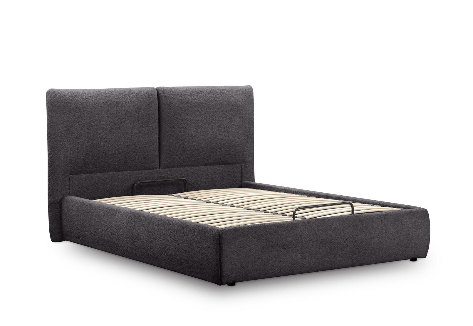 PUEBLO QUEEN BED DARK GREY