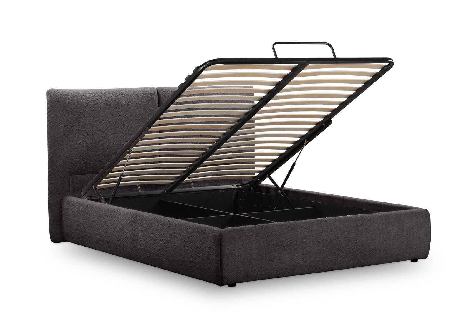 PUEBLO QUEEN BED DARK GREY