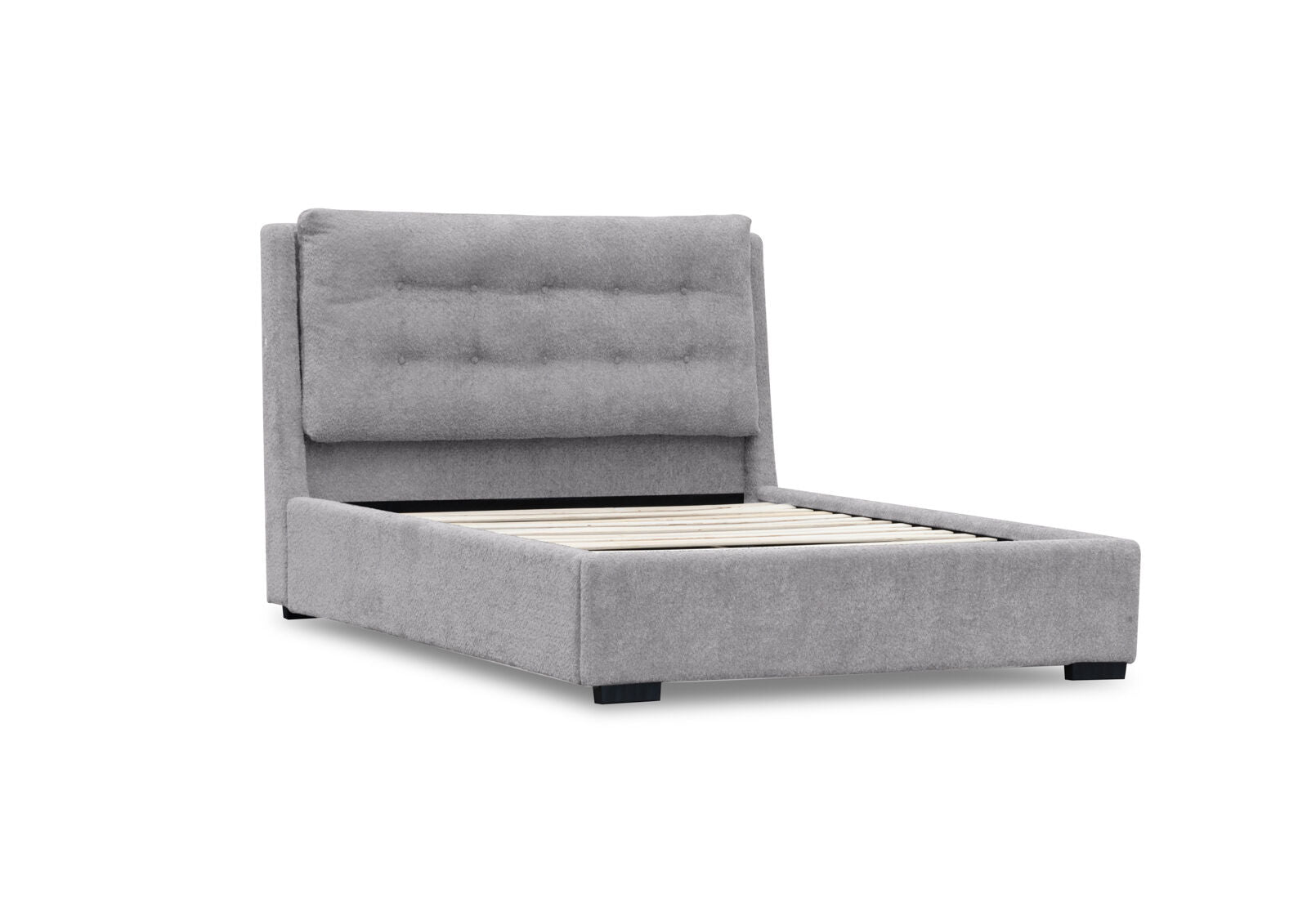 MORI QUEEN BED LIGHT GREY