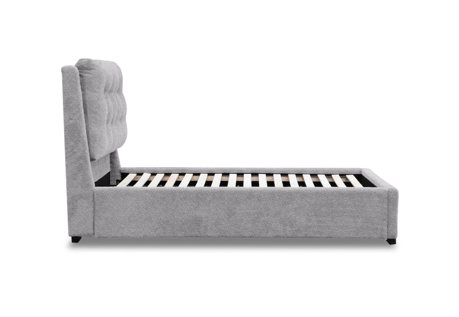 MORI QUEEN BED LIGHT GREY