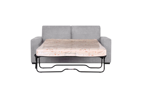 DIAMOND FABRIC 2.5 SEATER SOFA BED LIGHT GREY