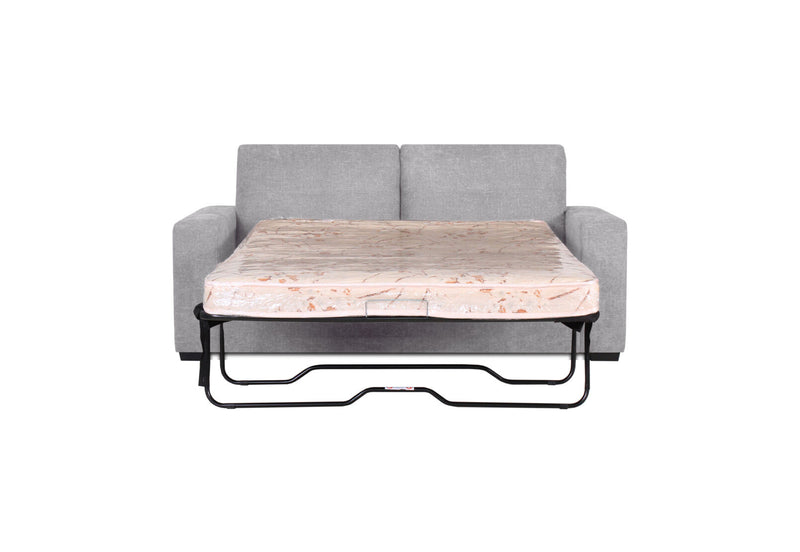 DIAMOND FABRIC 2.5 SEATER SOFA BED LIGHT GREY