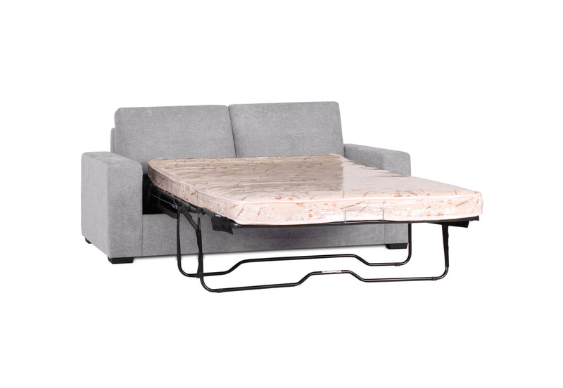 DIAMOND FABRIC 2.5 SEATER SOFA BED LIGHT GREY