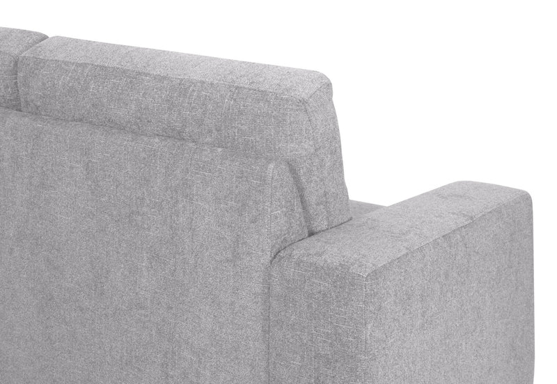 DIAMOND FABRIC 2.5 SEATER SOFA BED LIGHT GREY