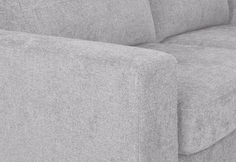 DIAMOND FABRIC 2.5 SEATER SOFA BED LIGHT GREY