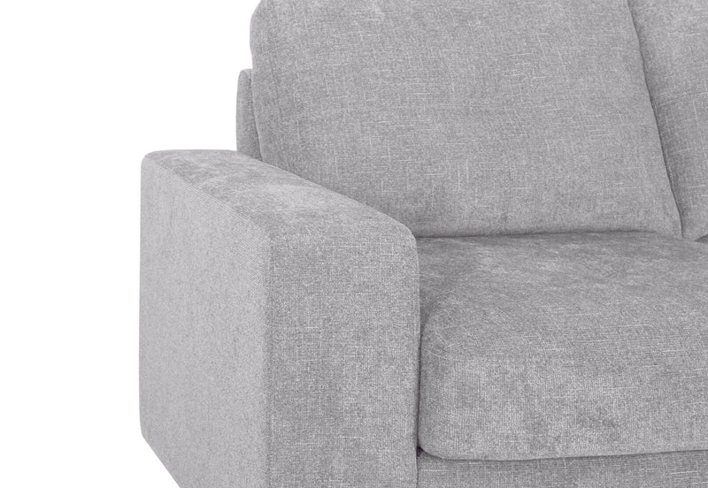 DIAMOND FABRIC 2.5 SEATER SOFA BED LIGHT GREY