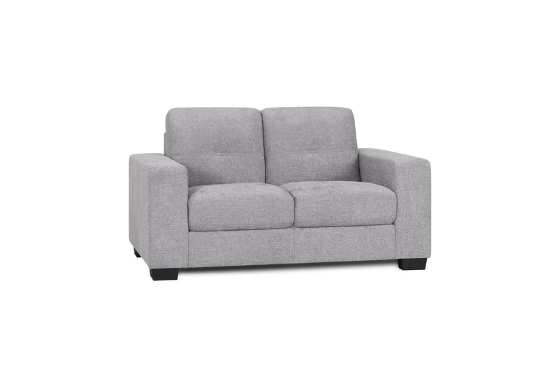 DIAMOND FABRIC 2 SEATER SOFA LIGHT GREY
