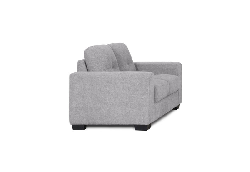 DIAMOND FABRIC 2 SEATER SOFA LIGHT GREY