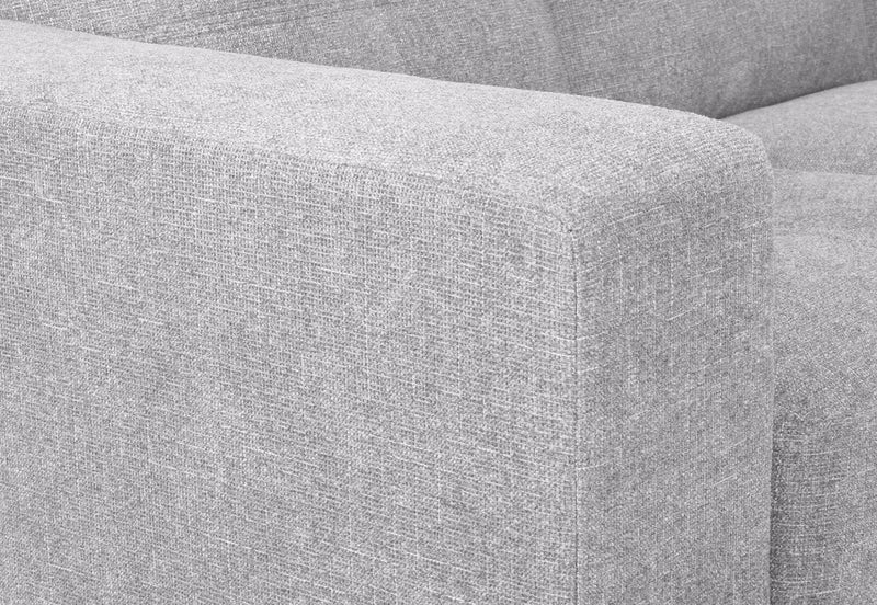 DIAMOND FABRIC 2 SEATER SOFA LIGHT GREY