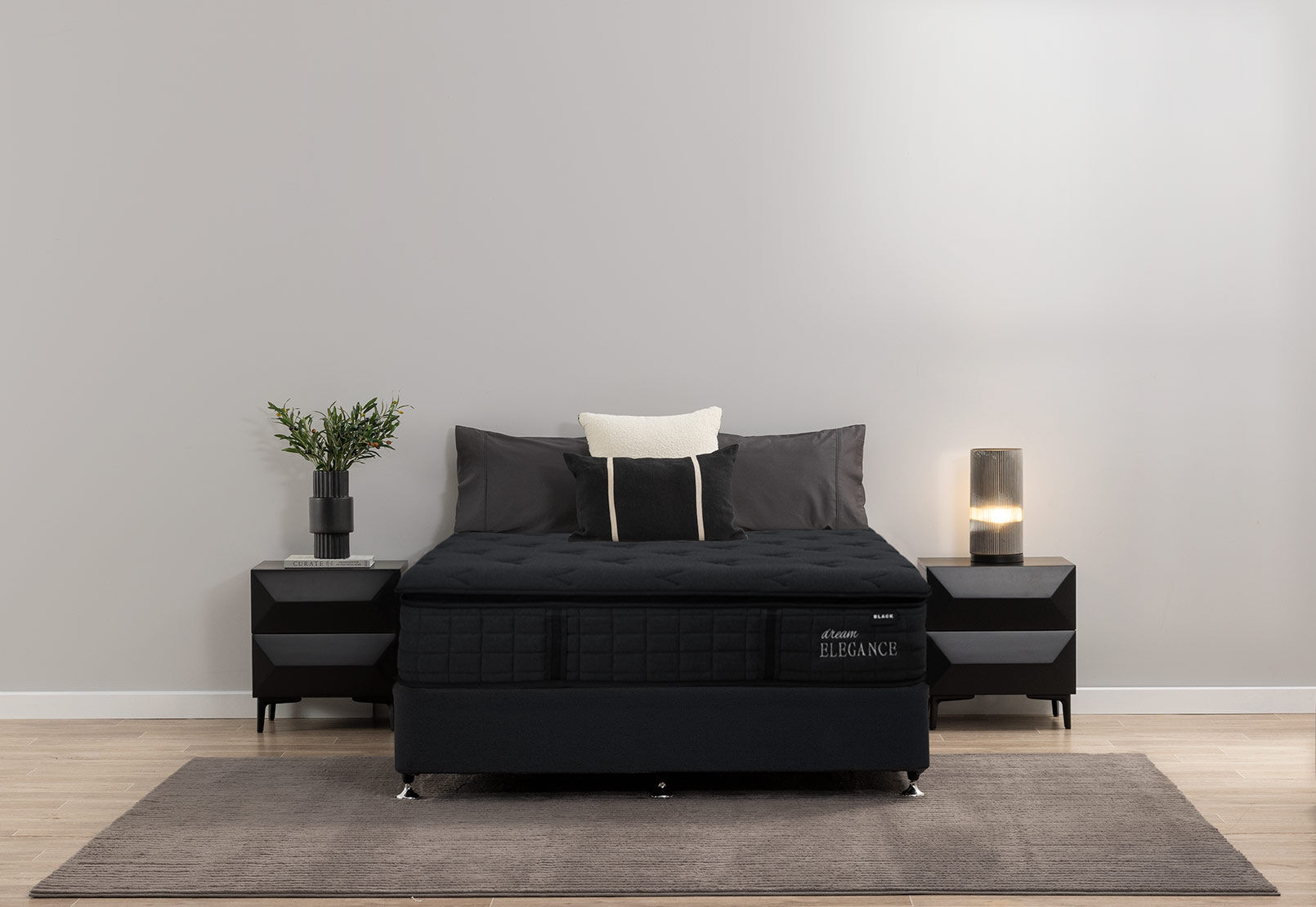 DREAM ELEGANCE BLACK QUEEN MATTRESS BLACK