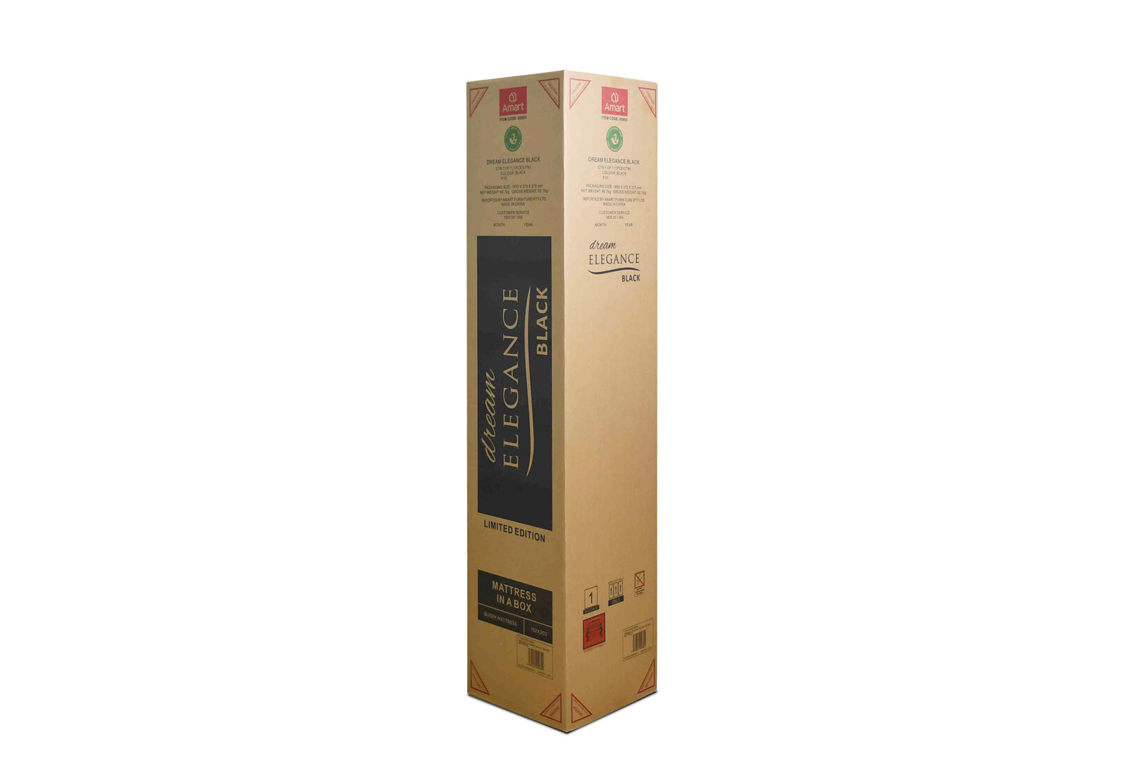DREAM ELEGANCE BLACK QUEEN MATTRESS BLACK