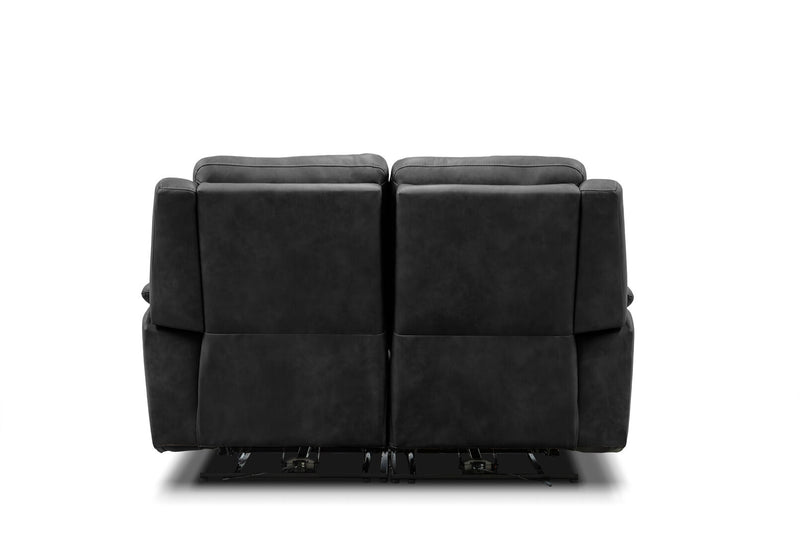 ATALANTA FABRIC 2 SEATER WITH INBUILT ELECTRIC RECLINERS CHARCOAL