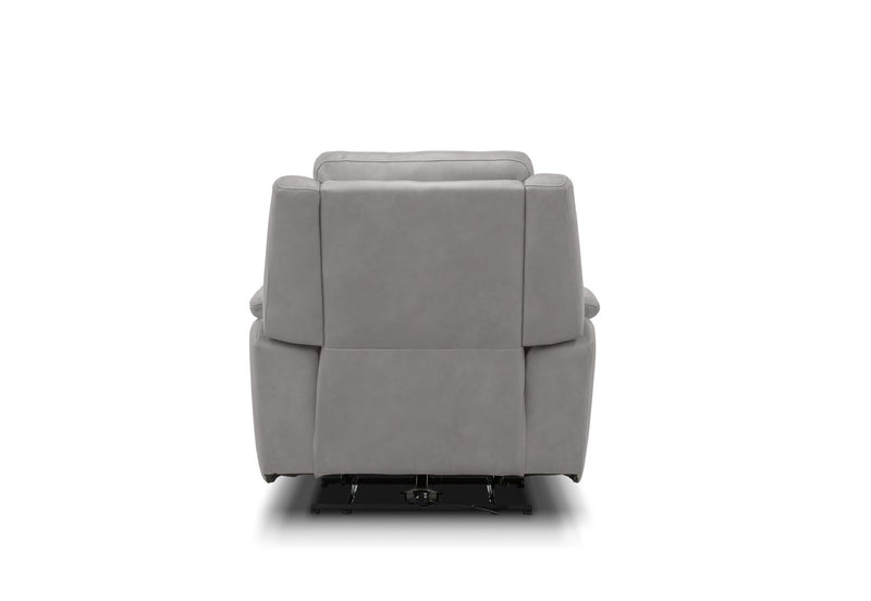 ATALANTA FABRIC ELECTRIC RECLINER LIGHT GREY