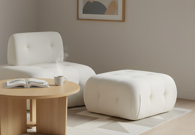 BEVERLYWOOD OTTOMAN BEIGE