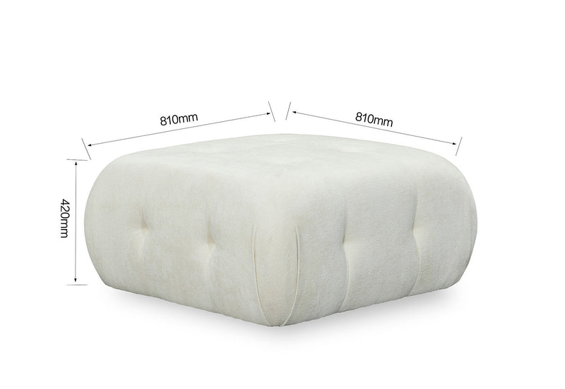 BEVERLYWOOD OTTOMAN BEIGE