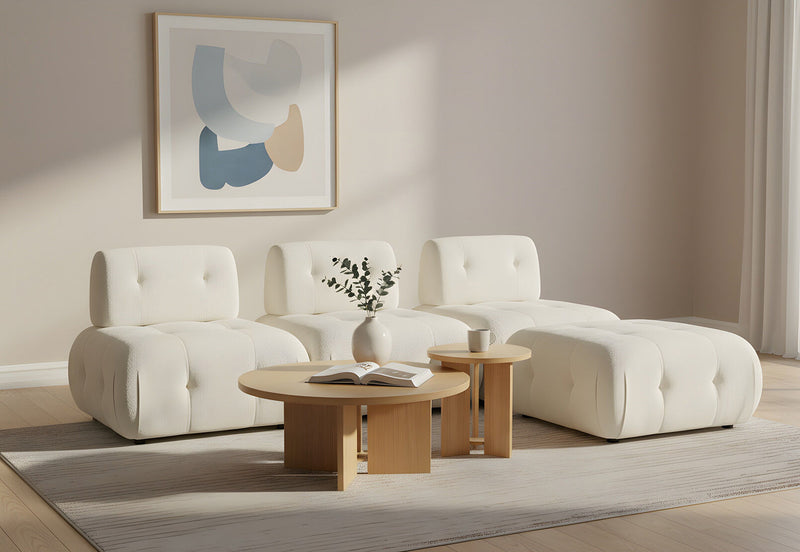 BEVERLYWOOD OTTOMAN BEIGE