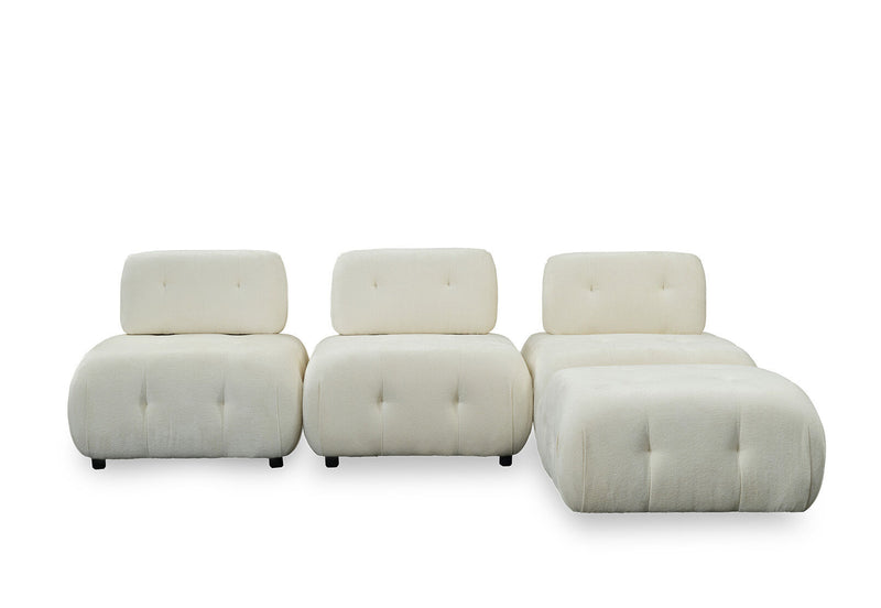 BEVERLYWOOD MODULAR ARMLESS CHAIR BEIGE