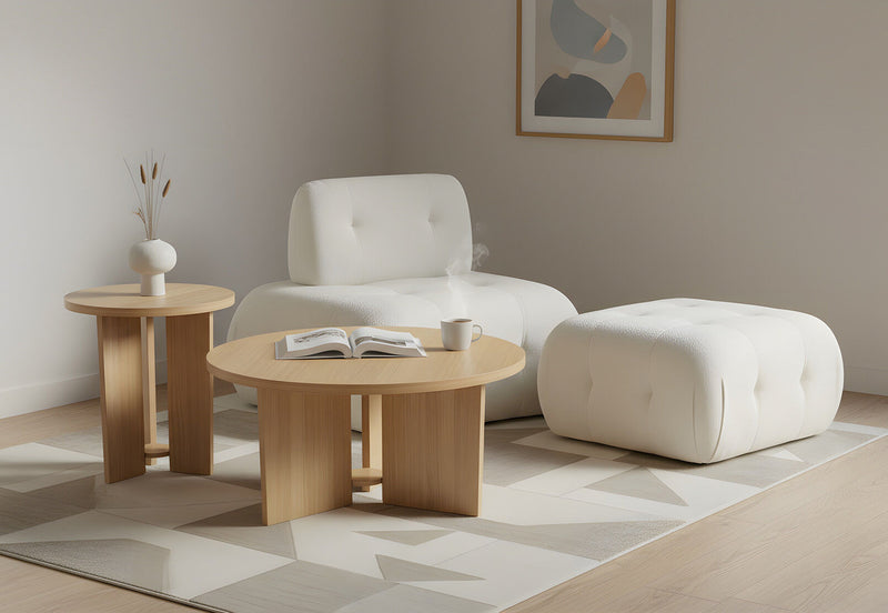 BEVERLYWOOD MODULAR ARMLESS CHAIR BEIGE