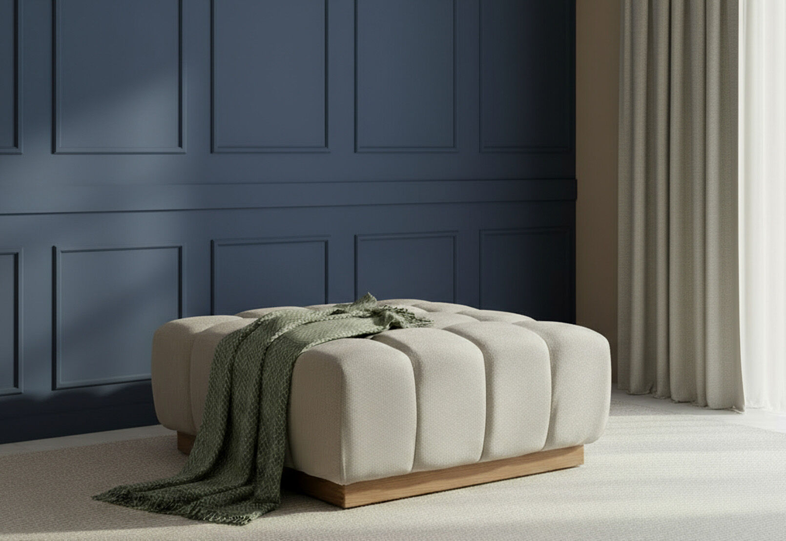ALGIERS OTTOMAN BEIGE