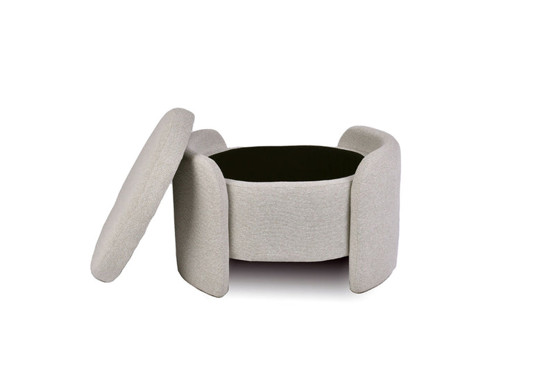 BICHENO STORAGE OTTOMAN BEIGE