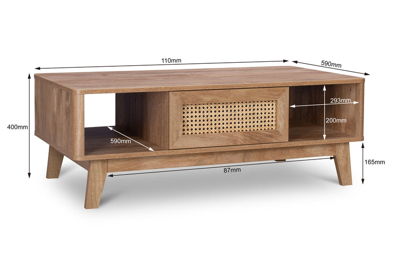 BANGOR COFFEE TABLE 	NATURAL