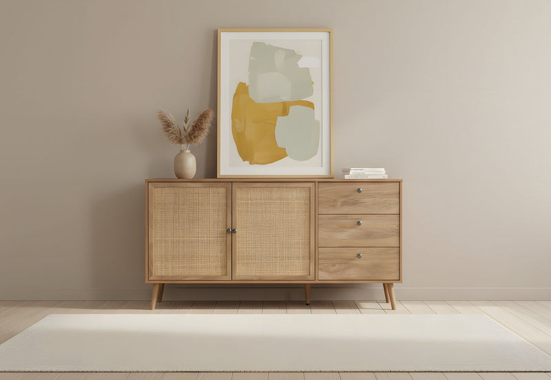 BERRY 2 DOOR 3 DRAWER BUFFET NATURAL