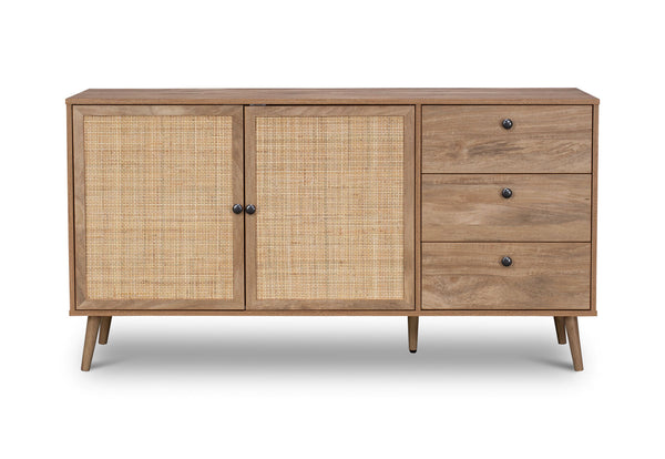 BERRY 2 DOOR 3 DRAWER BUFFET NATURAL