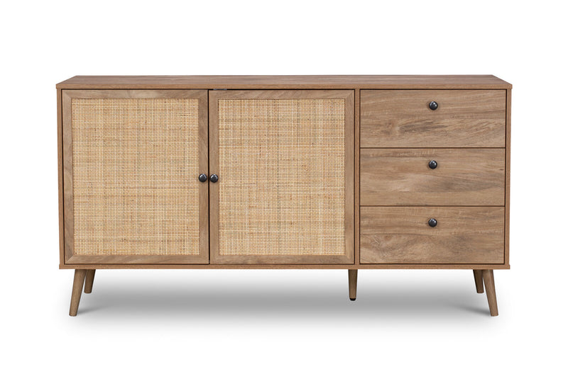 BERRY 2 DOOR 3 DRAWER BUFFET NATURAL