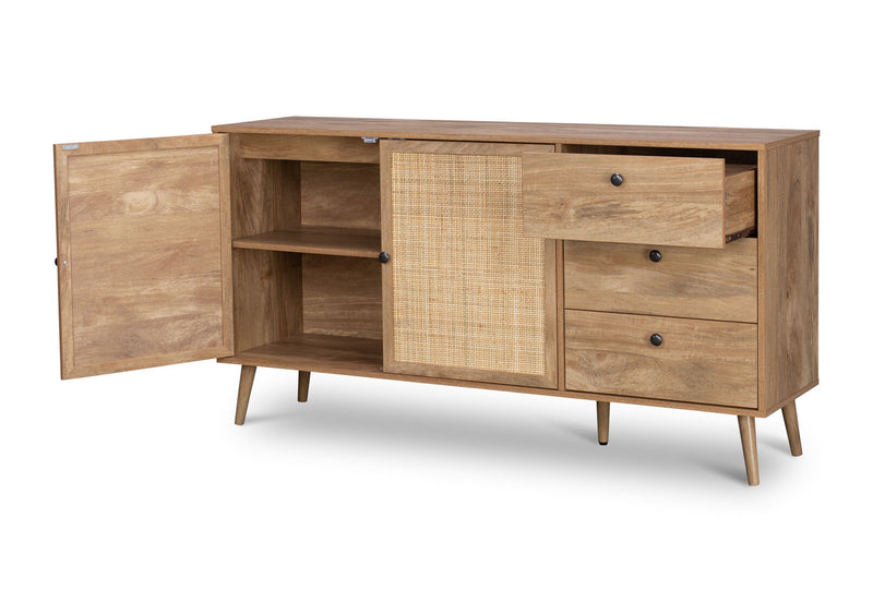 BERRY 2 DOOR 3 DRAWER BUFFET NATURAL