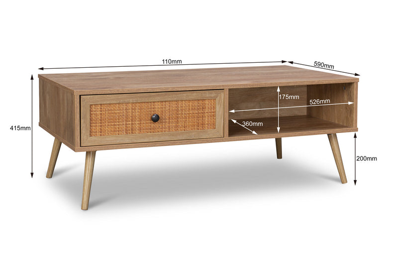 BERRY COFFEE TABLE 	NATURAL