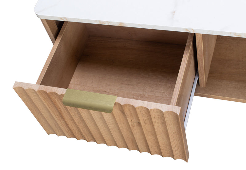 WHITEHEAD COFFEE TABLE 	NATURAL WHITE