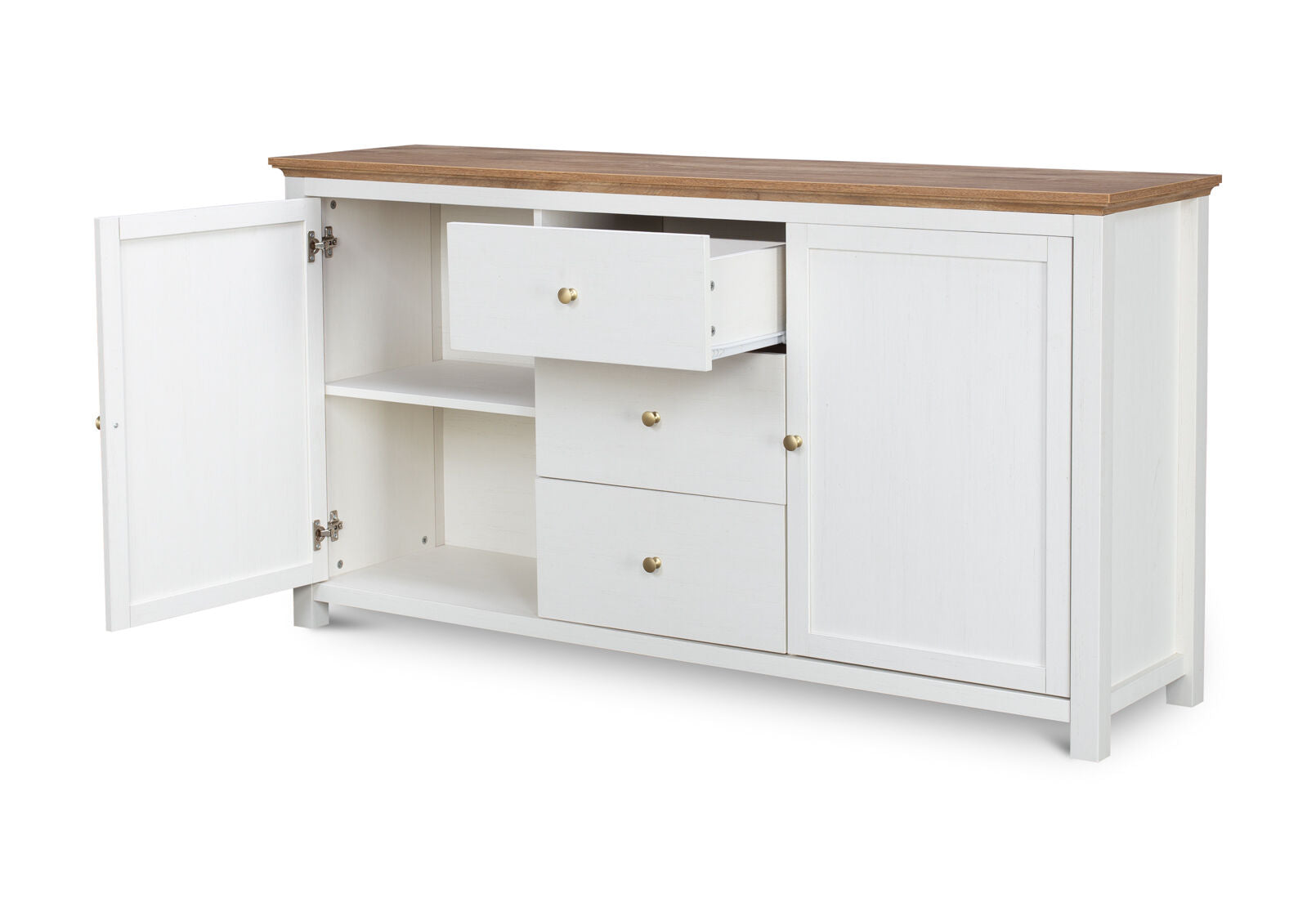WORCESTER BUFFET WHITE/NATURAL