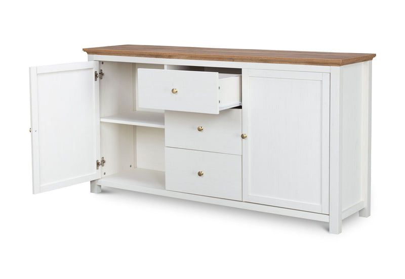 WORCESTER BUFFET WHITE/NATURAL