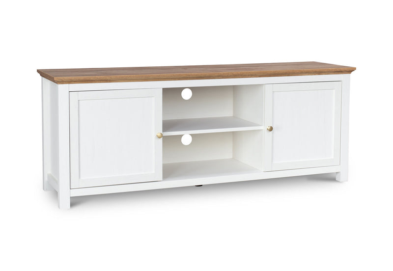 WORCESTER ENTERTAINMENT UNIT WHITE/NATURAL