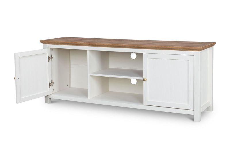 WORCESTER ENTERTAINMENT UNIT WHITE/NATURAL