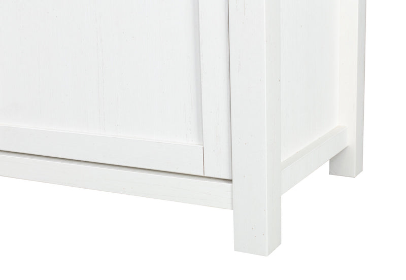 WORCESTER ENTERTAINMENT UNIT WHITE/NATURAL