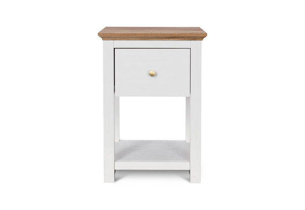 WORCESTER LAMP TABLE WHITE/NATURAL