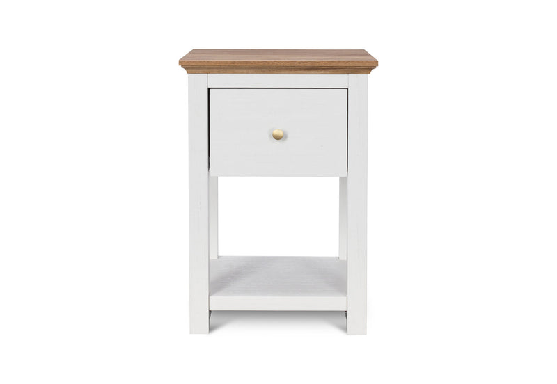 WORCESTER LAMP TABLE WHITE/NATURAL